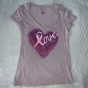 Breast Cancer awareness love t-shirt
